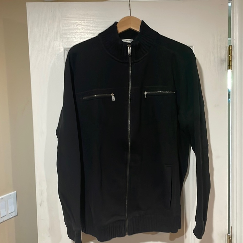 Basically new Calvin Klein full zip sweater with pockets